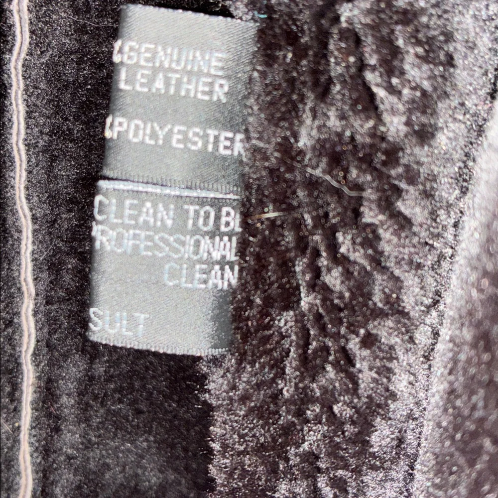 Long Brown Suede Coat with Mink Fur Trim - Women's Size M - Picture 14 of 15